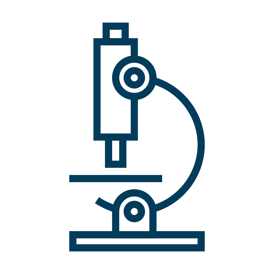 Graphic of a microscope.
